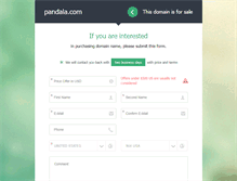 Tablet Screenshot of pandala.com
